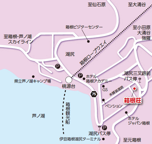箱根荘　地図